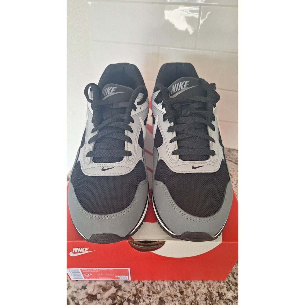 Nike Air Max Correlate Mens Black White Cool Grey Sneakers 511416-011 Size 9.5